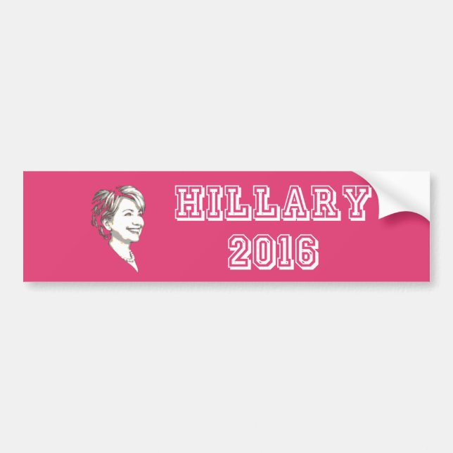 Hillary för den presidentbildekalet 2016 bildekal (Framsidan)