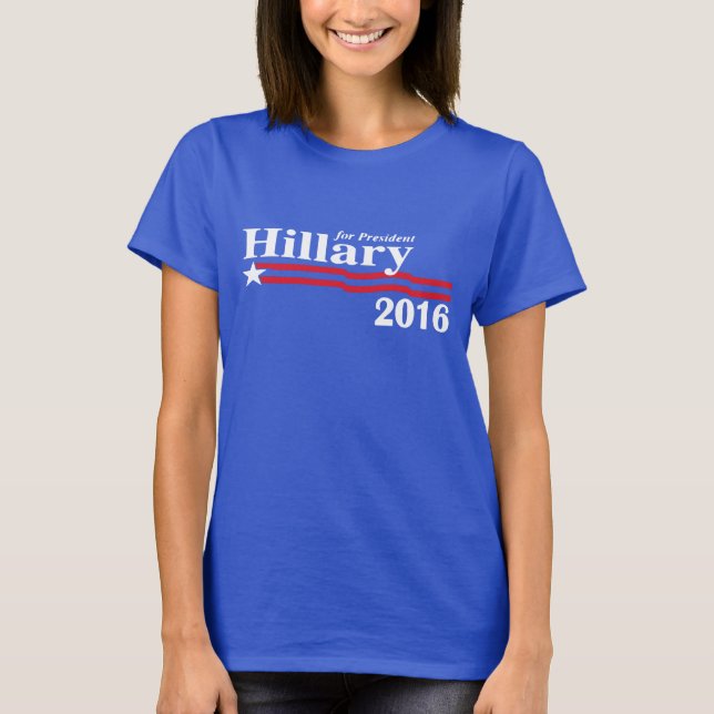 Hillary för den presidentT-tröja 2016 Tee (Framsida)