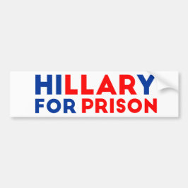 Hillary för fängelse bildekal