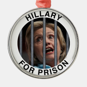 Hillary för fängelse julgransprydnad metall