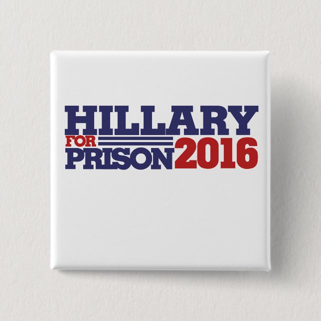 Hillary for Fison 2016 anti himärk Knapp (Framsida)