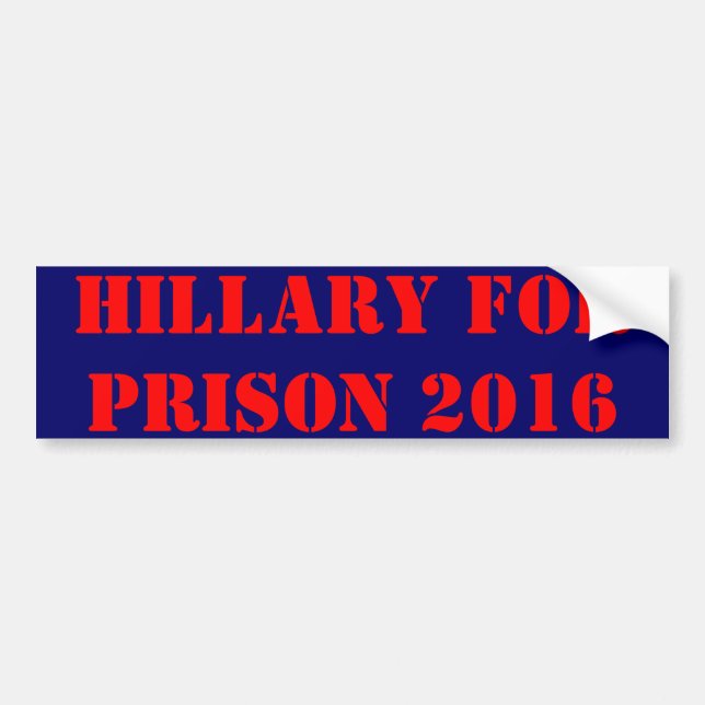 Hillary For Fison 2016 Bildekal (Framsidan)