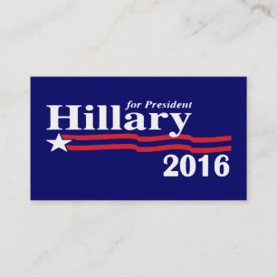 Hillary för president 2016 visitkortar visitkort