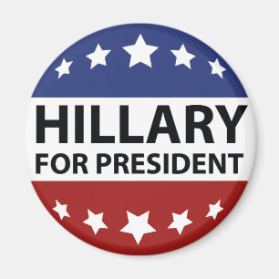 Hillary för president magnet