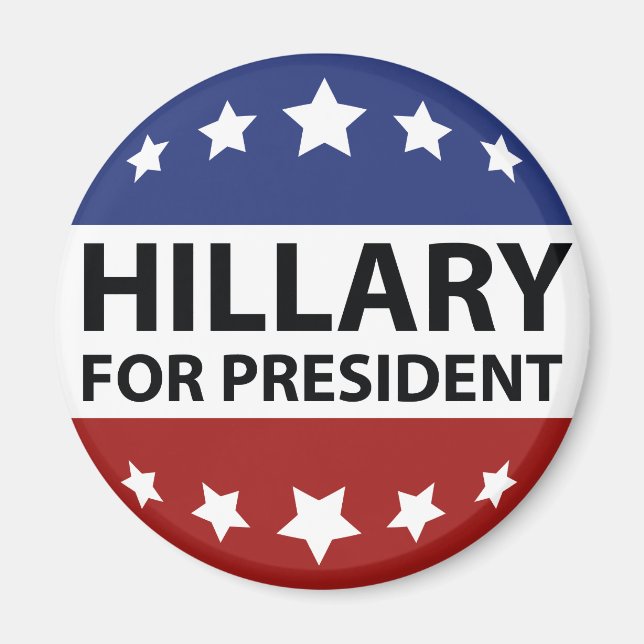 Hillary For President Magnet (Framsidan)