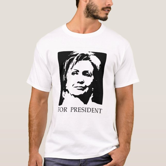 HILLARY FÖR PRESIDENT T-SHIRT (Framsida)