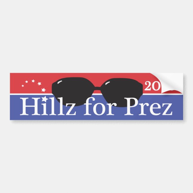 Hillary för presidenten 2016 bildekal (Framsidan)