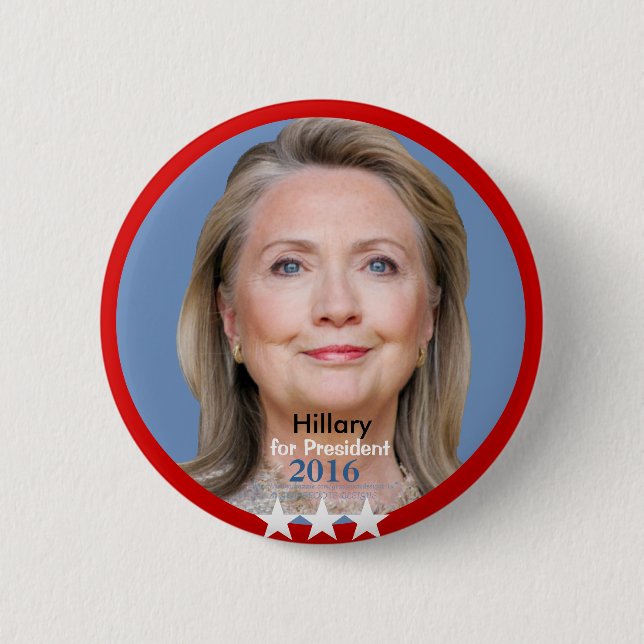 HILLARY för presidenten 2016 Knapp (Framsida)