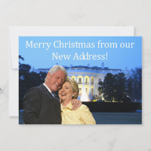 Hillary & för räkning ny adress julkort