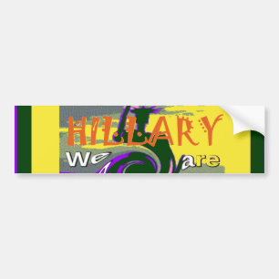 Hillary For USA President Vi är starkare tillsamma Bildekal