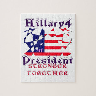 Hillary For USA President Vi är starkare tillsamma Pussel