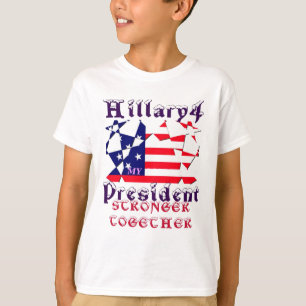 Hillary för USA:s president Vi är starkare tillsam Tee Shirt