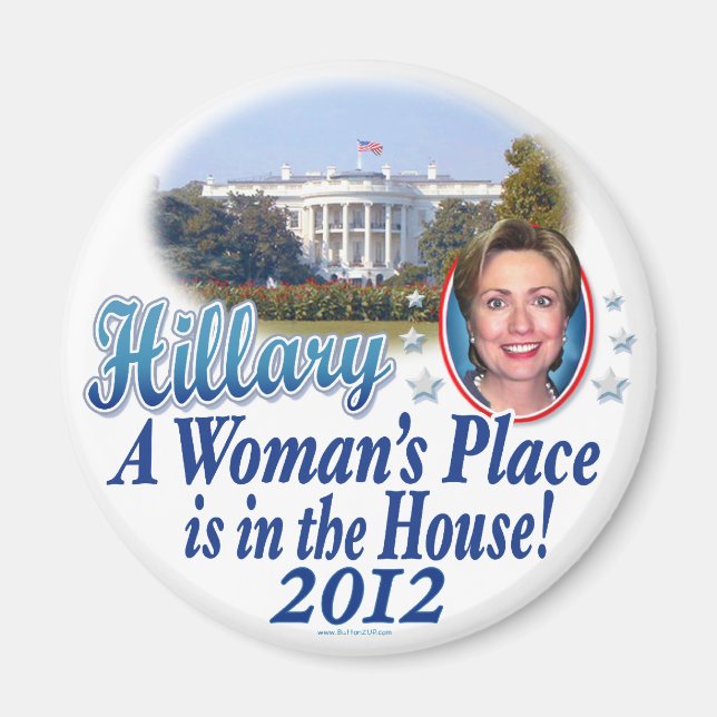 Hillary House 2012 by ButtonZUP Magnet (Framsidan)