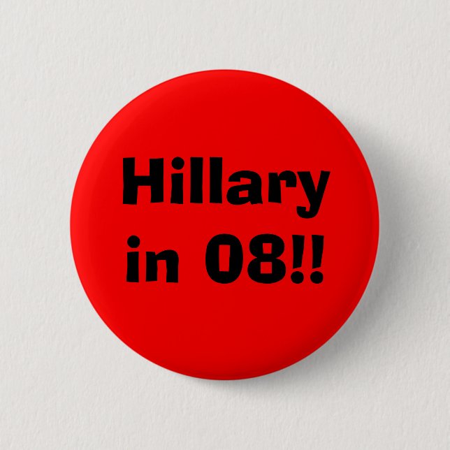 Hillary i 08!! knapp (Framsida)