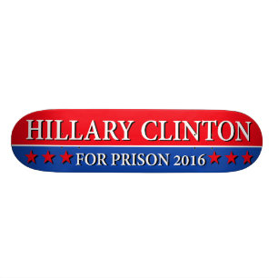 "HILLARY I FÄNGELSE 2016" SKATEBOARD BRÄDA 19,5 CM