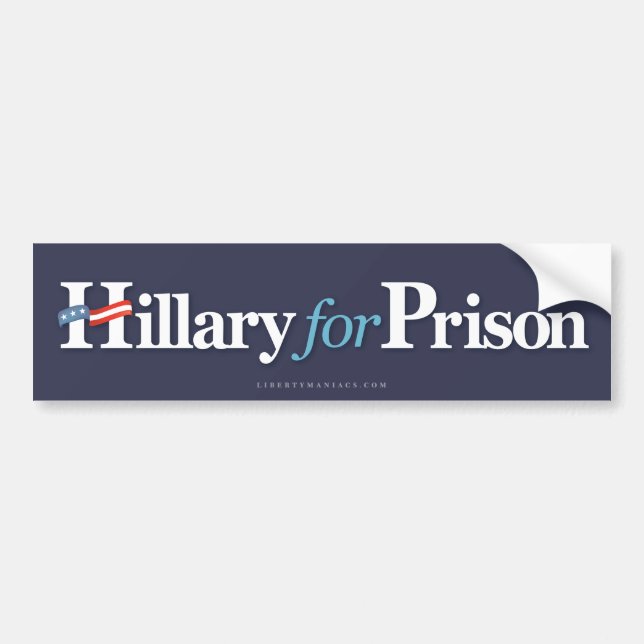 Hillary i fängelse bildekal (Framsidan)