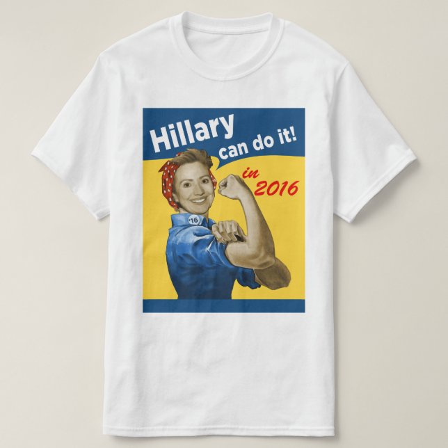 Hillary kan göra det 2016 tröja (Design framsida)