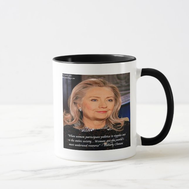 Hillary Kvinnors Resurs Citat Mugg (Höger)