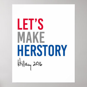 Hillary - låt oss göra Herstory -- Poster