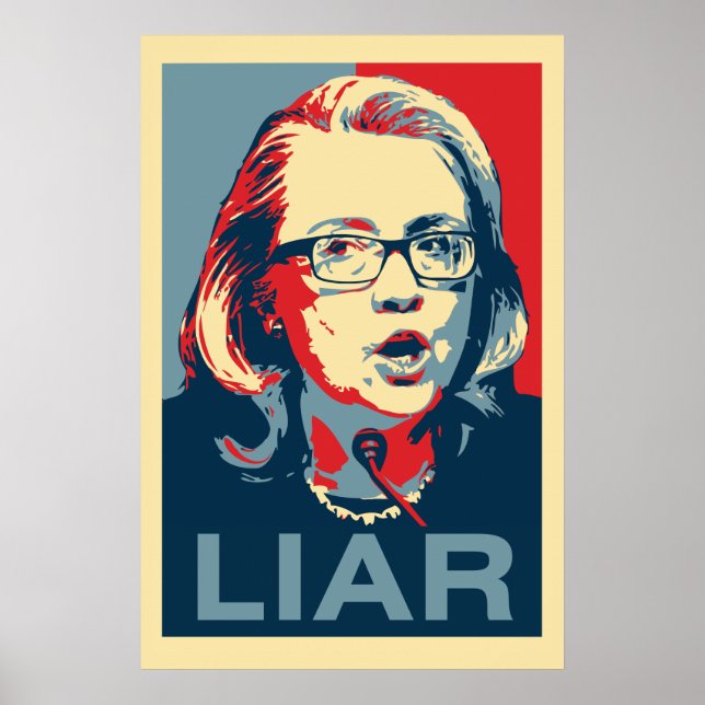 Hillary: LIAR Poster (Framsidan)