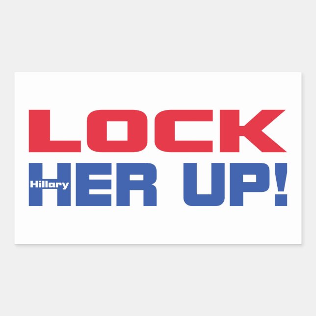 HILLARY LOCK HER UPP REKTANGULÄRT KLISTERMÄRKE (Framsida)
