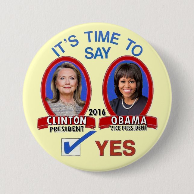 Hillary & Michelle i 2016 Knapp (Framsida)