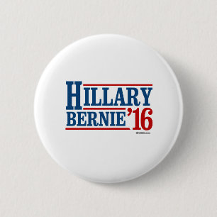 Hillary och Bernie i 2016 Knapp