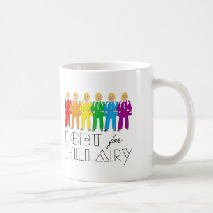Hillary Pantsuit Pride - HBTQ för Hillary - Kaffemugg