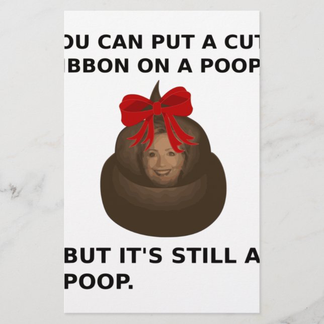 Hillary Poop Brevpapper (Framsida)