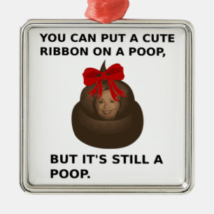 Hillary Poop Julgransprydnad Metall