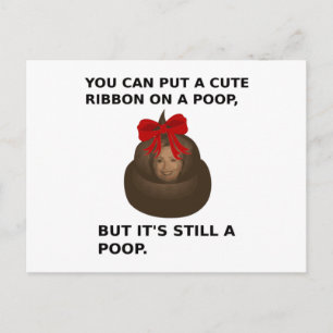 Hillary Poop Vykort