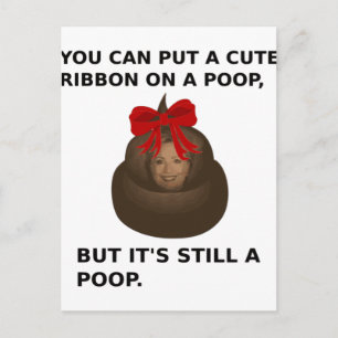 Hillary Poop Vykort