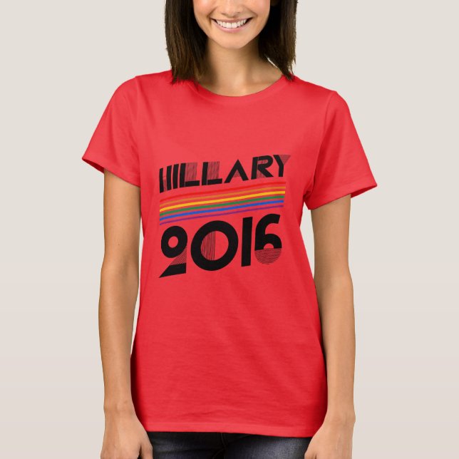 HILLARY PRIDE2016 VINTAGE - .PNG T-SHIRT (Framsida)