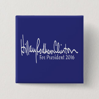 Hillary Rodham Clinton för president 2016 Button Knapp