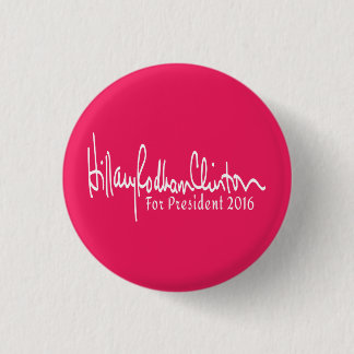 Hillary Rodham Clinton för president 2016 Button Knapp