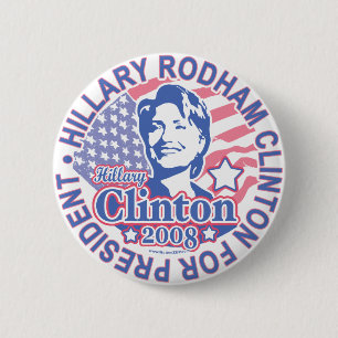 Hillary Rodham Clinton för president knäppas Knapp