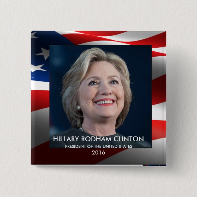 Hillary Rodham Clinton president av USA 2016 Knapp (Framsida)