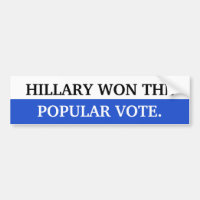 Hillary segrade det populärt röstar