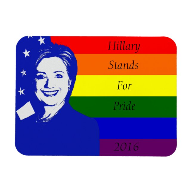 Hillary Stands for Pride Magnet (Horisontell)