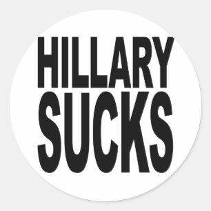 Hillary Sucks Runt Klistermärke