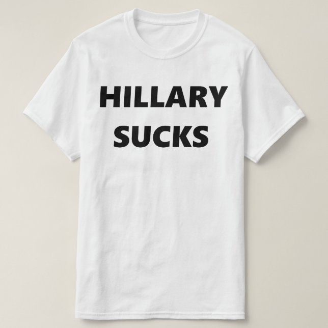 Hillary suger tee shirt (Design framsida)