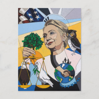Hillary till president 2016 vykort