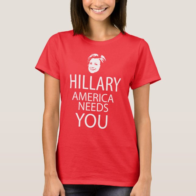 Hillary till president tee (Framsida)