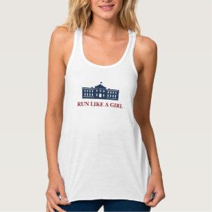 hillary tshir linne med racerback