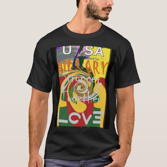 Hillary USA:s president Stronger Together red red  Tee (Framsida)