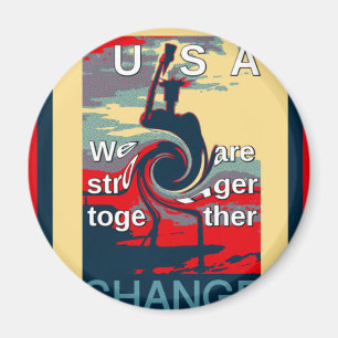 Hillary USA, vi är starkare tillsammans Magnet
