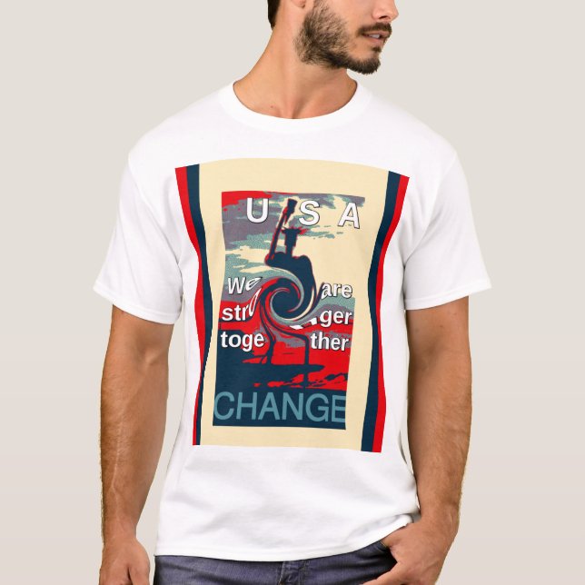 Hillary USA, vi är starkare tillsammans T Shirt (Framsida)