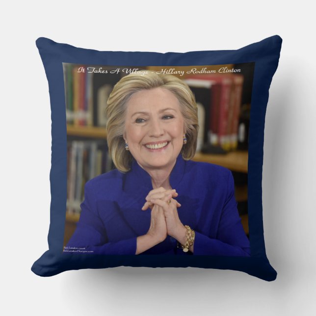 Hillary & Village Citat 20x20 Bomullskast Kudd Kudde (Framsida)