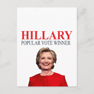 Hillary, vinnare av folkomröstningen! vykort