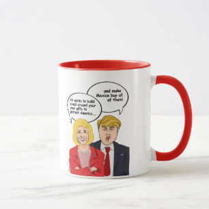 Hillary vs Trump Birthday Card - en vägg runt dig Mugg